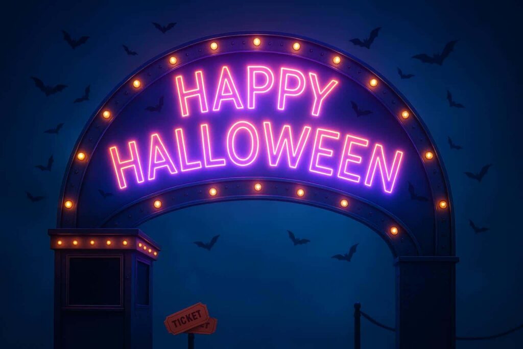 Carnival entry arch light-show - Пример 1