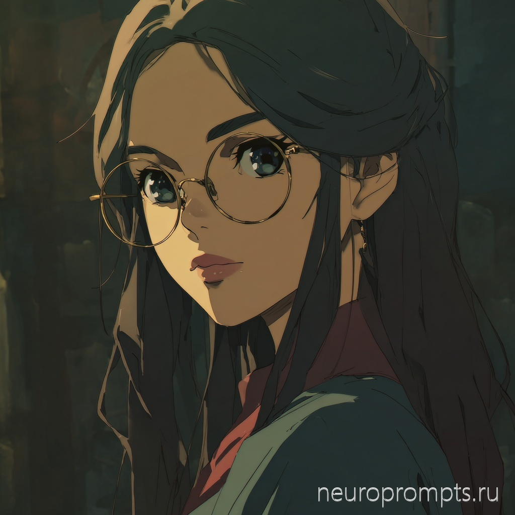 Девушка в очках —sref 2131889852 - Пример 4