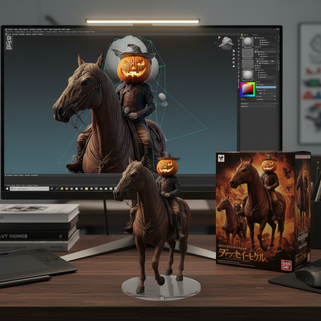 Промпт для Хэллоуина — фигурки и процесс моделирования в ZBrush - Пример 6