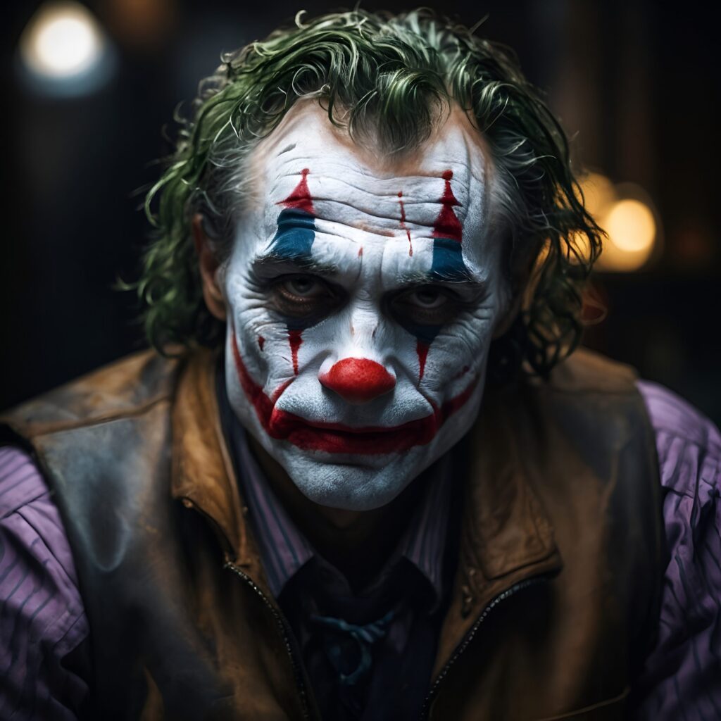 Промпт Джокер, крупный план - Пример 1