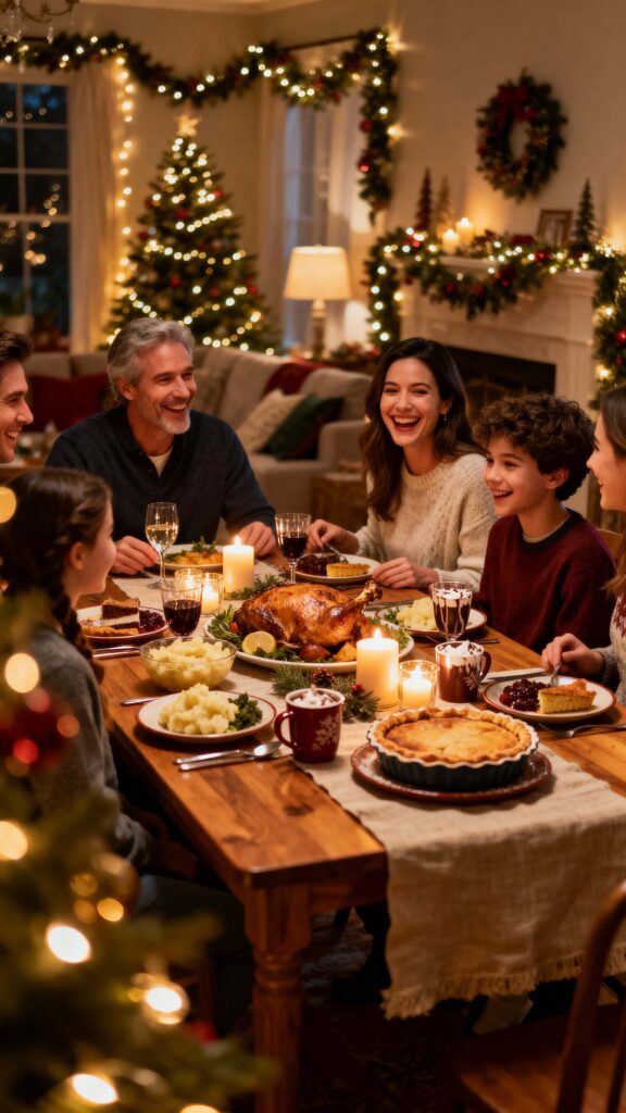 Family Christmas Dinner Vertical Portrait - Пример 1