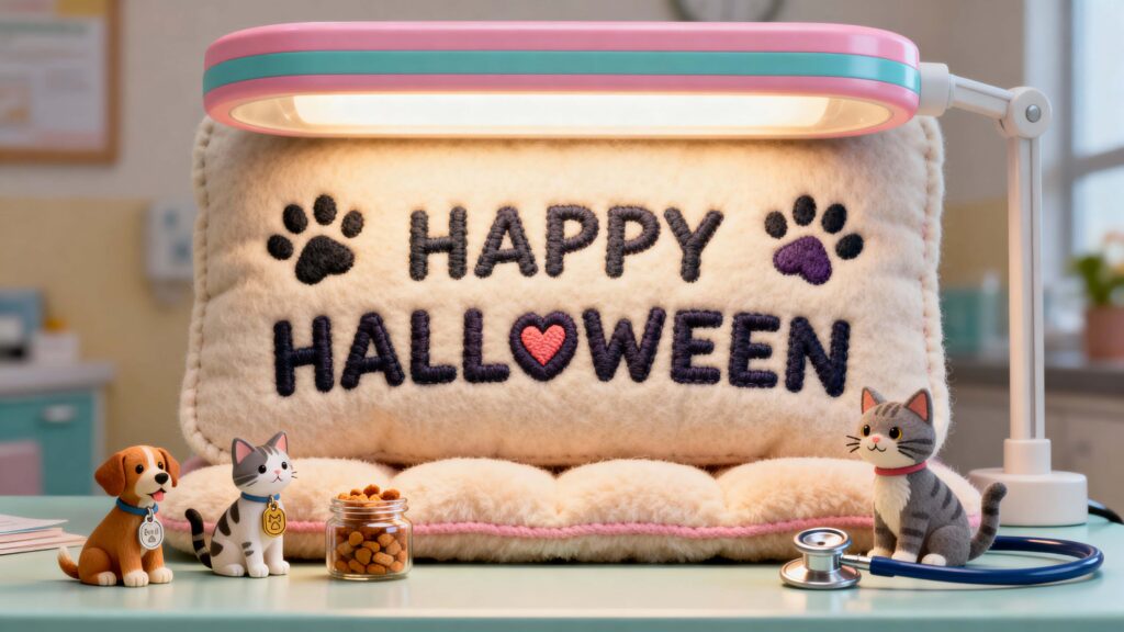Felt HAPPY HALLOWEEN stitched display - Пример 1