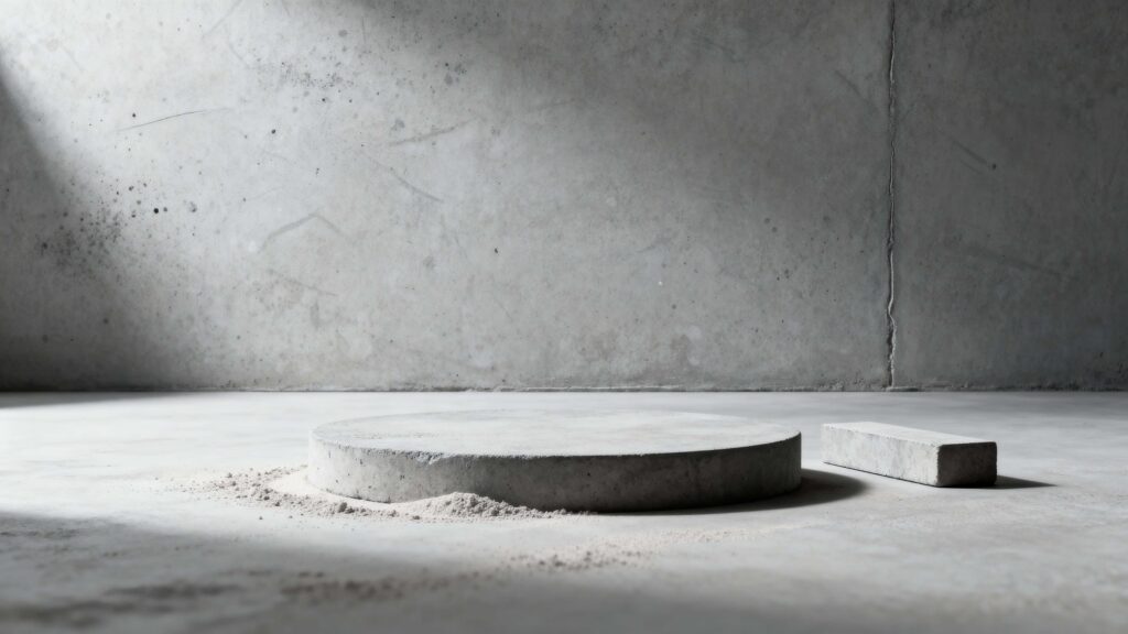 Grey Cement Backdrop Mockup Scene - Пример 1