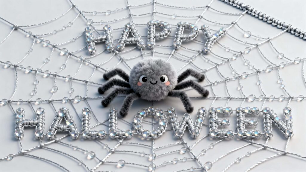 Happy Halloween filament sculpture - Пример 1