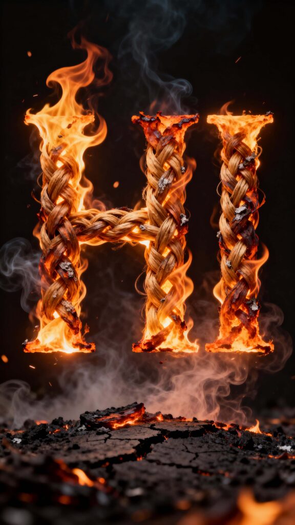 HI Text of Living Fire Vertical - Пример 1