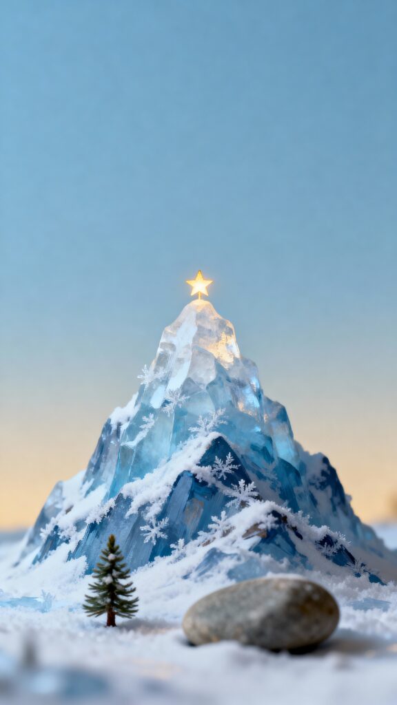 Icy mountain with tiny star topper - Пример 1