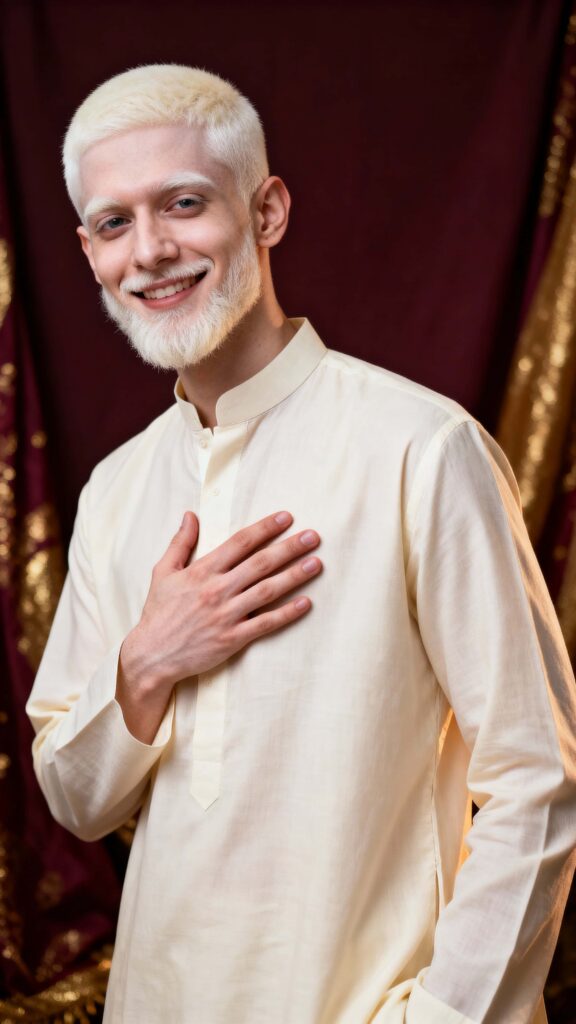 Indian Man with Albinism Portrait - Пример 1