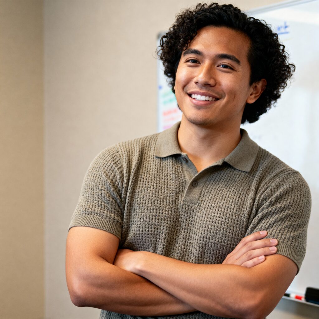 Jordan Dela Cruz product manager portrait - Пример 1