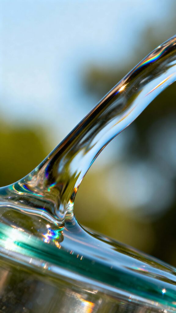 Liquid Glass Minimalist Vertical Wallpaper - Пример 1