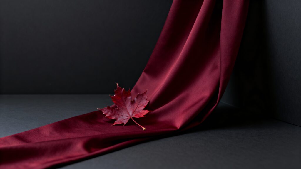 Maple Leaf in Merlot Composition - Пример 1