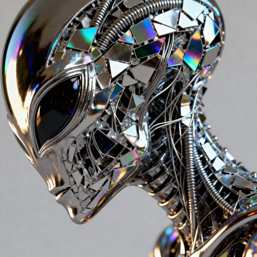 Metallic Particle Alien — Photorealistic - Пример 1