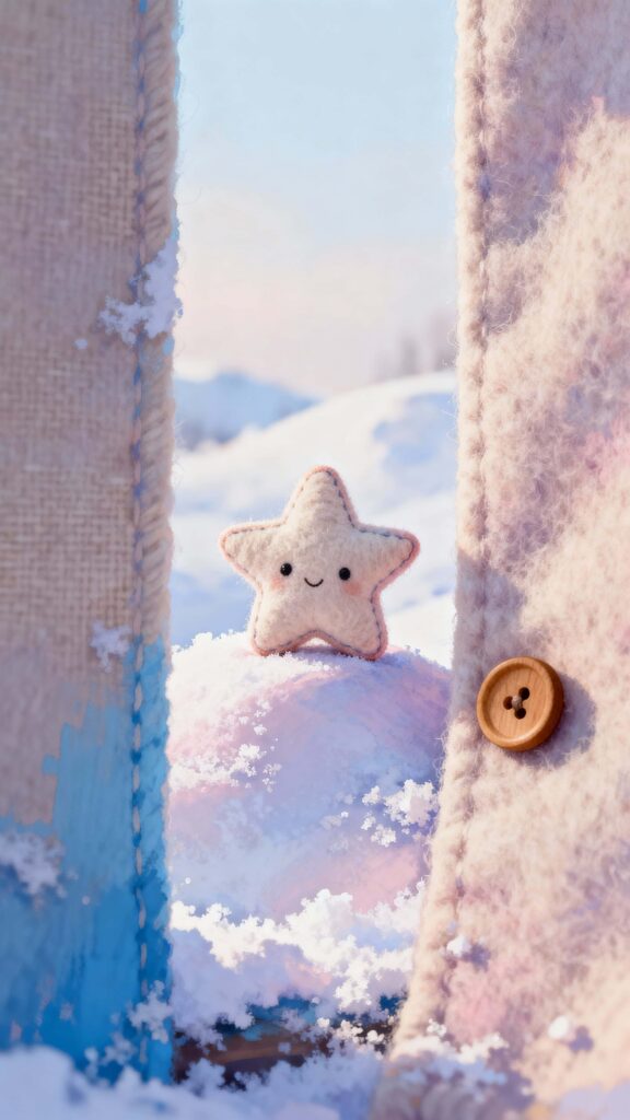 Mini Plush Star on Pastel Snow - Пример 1