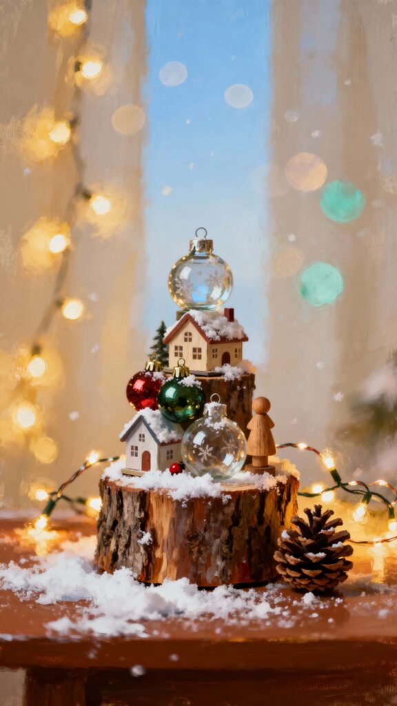 Miniature Christmas village ornaments - Пример 1