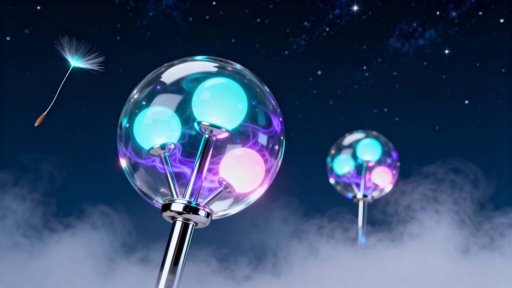 Molecular Glass Plants Suspended in Space - Пример 1