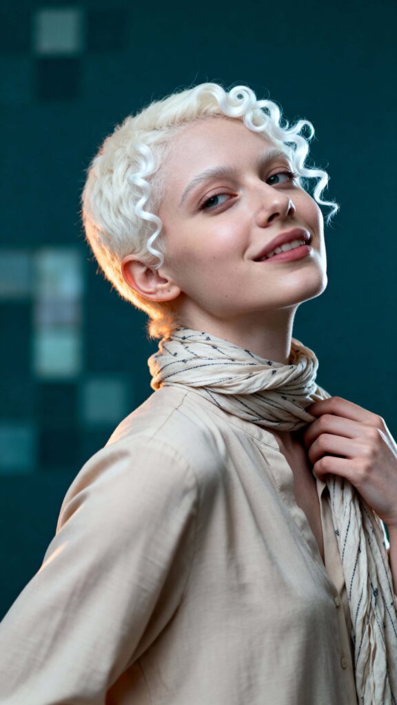 Moroccan woman with albinism portrait - Пример 1