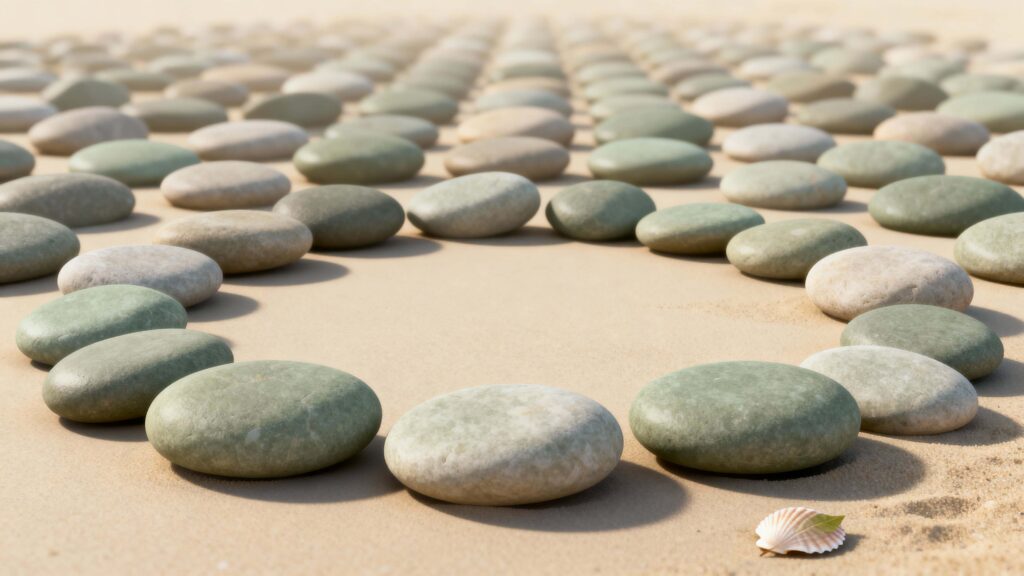 Pebble Pattern with Layered Depth - Пример 1