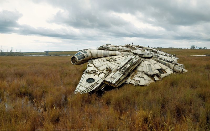 Промпт разлагающаяся ржавчина в полях - Пример 4