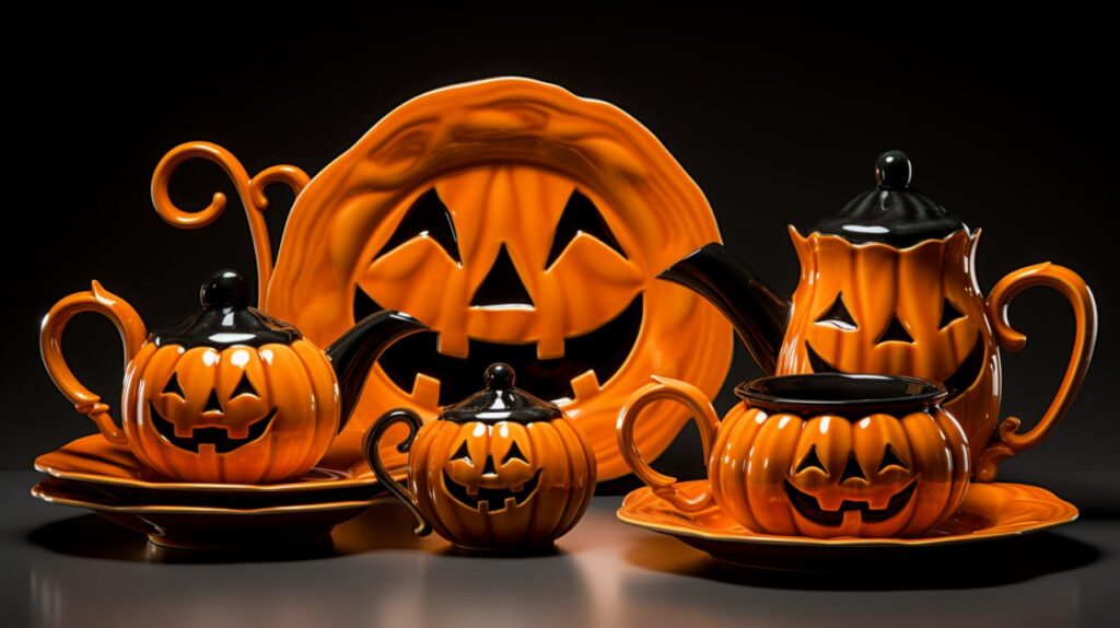 Промт хэллоуин посуда - Пример 4