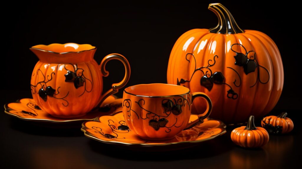 Промт хэллоуин посуда - Пример 1