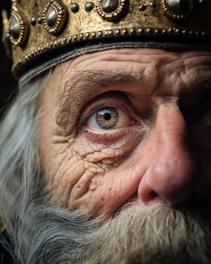 Промпт глаза короля в высокой детализации - Пример 1