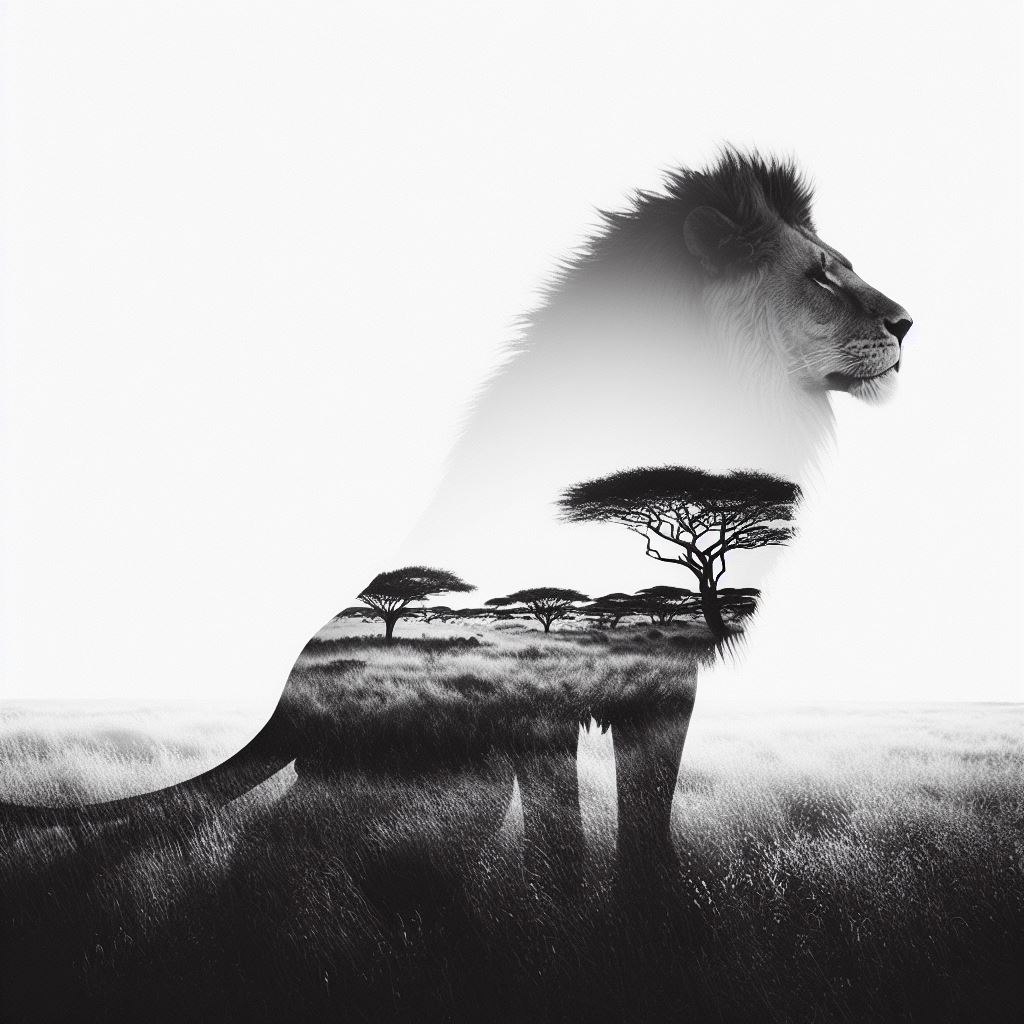 Промпт двойной экспозиции в DALL-E 3 - Пример 3