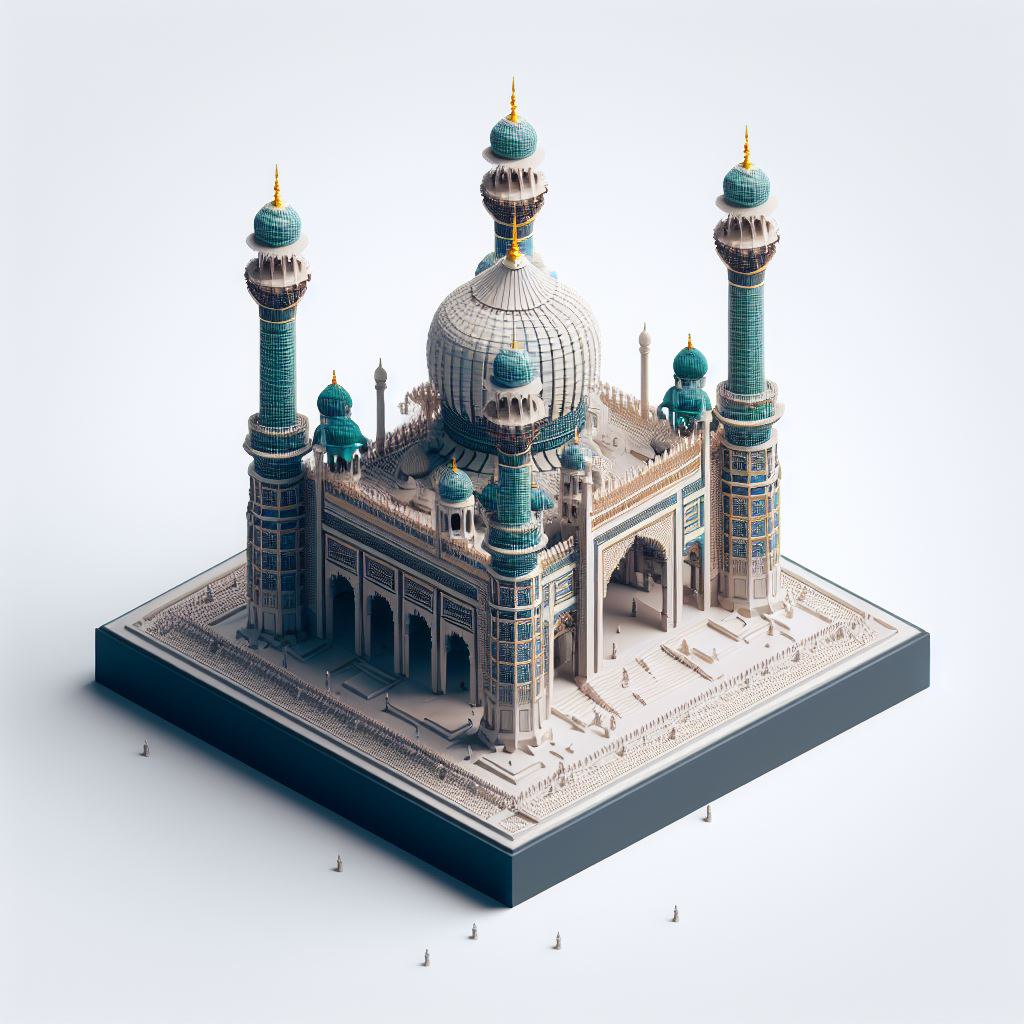 Промпт изометрические объекты в DALL E 3 - Пример 5