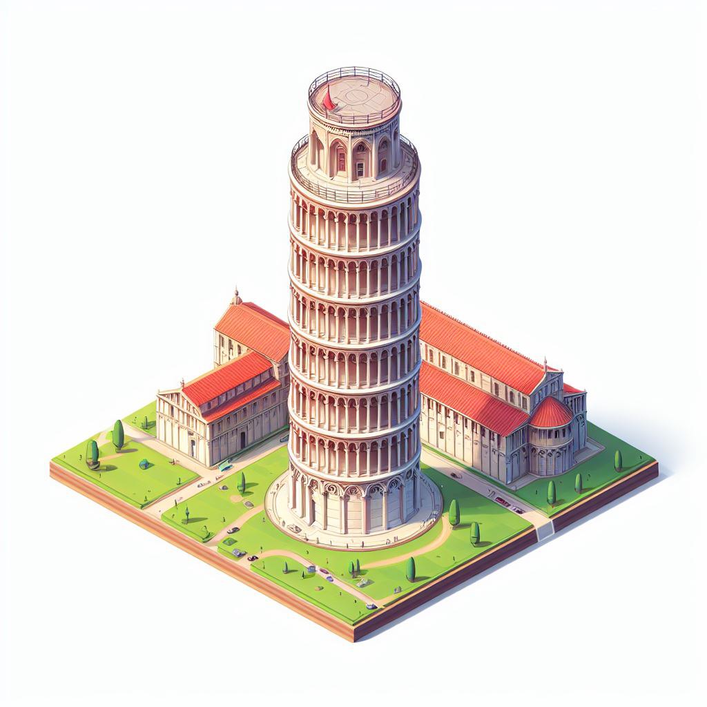 Промпт изометрические объекты в DALL E 3 - Пример 4