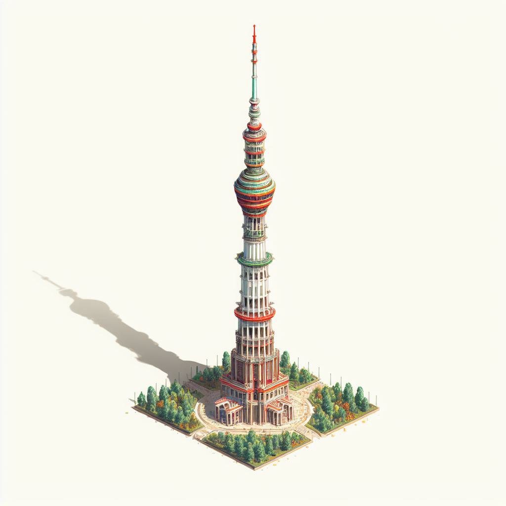 Промпт изометрические объекты в DALL E 3 - Пример 3