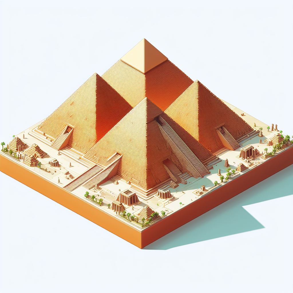 Промпт изометрические объекты в DALL E 3 - Пример 2