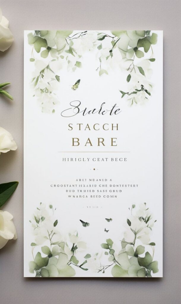 Промпт свадебных открыток - Пример 1