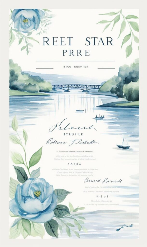 Промпт свадебных открыток №4 - Пример 1