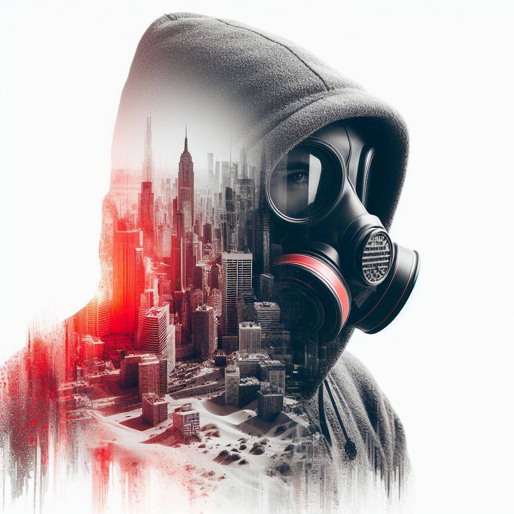 Промпт двойной экспозиции в Midjourney - Пример 1