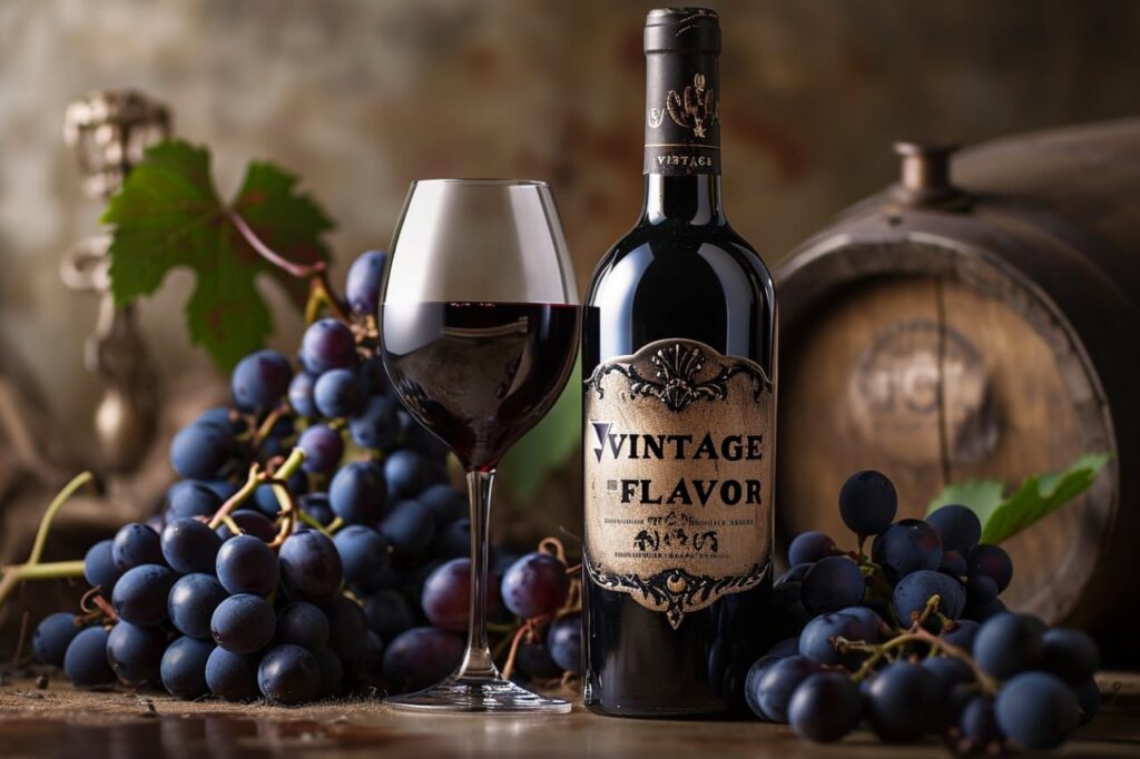 Промпт бутылка вина с надписью - Пример 1