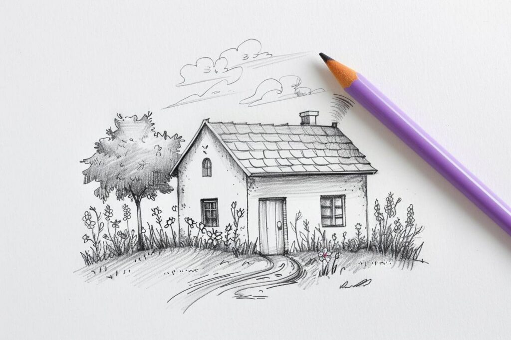 Промпт рисунков карандашом - Пример 4