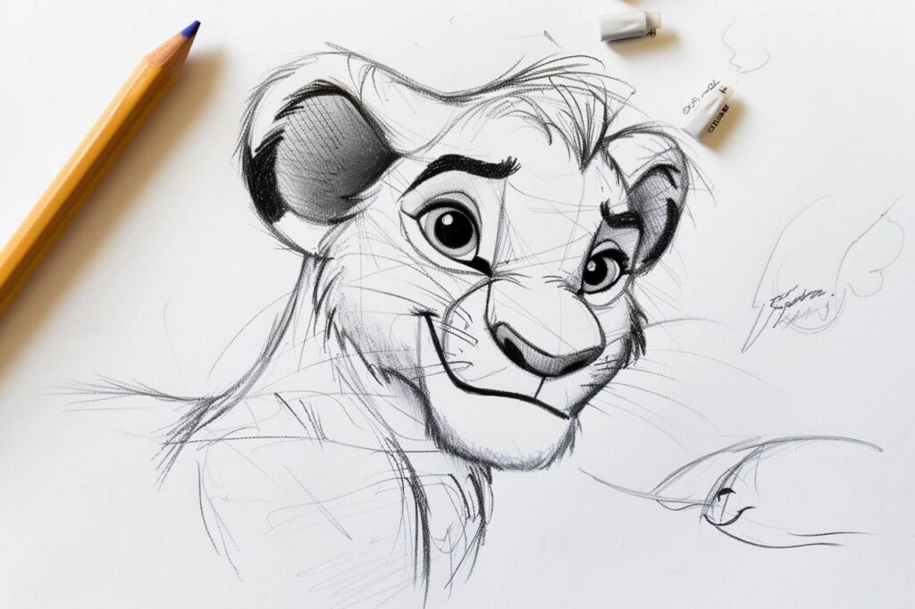 Промпт рисунков карандашом - Пример 2