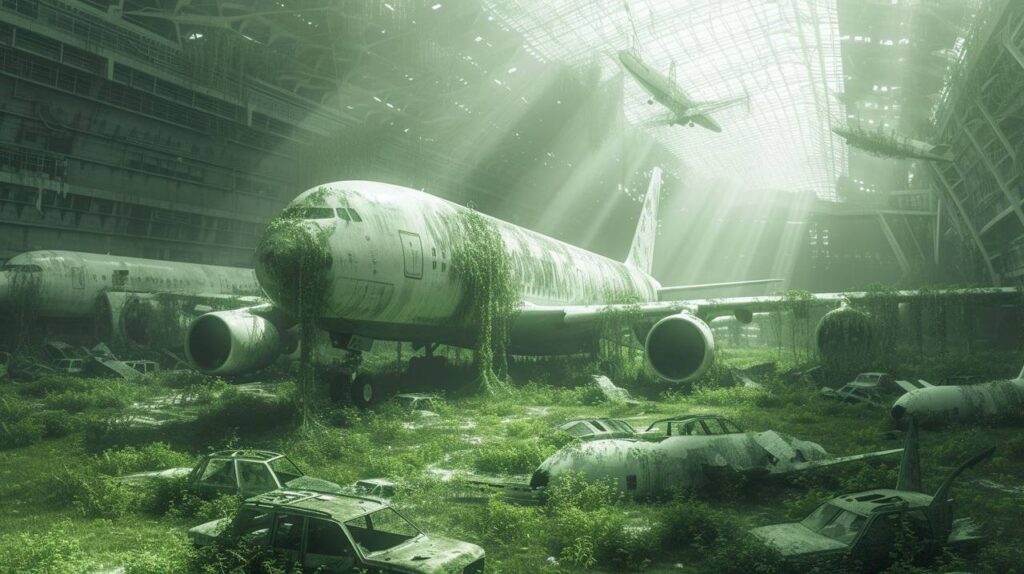 Промпт фотографии апокалиптического мира - Пример 4