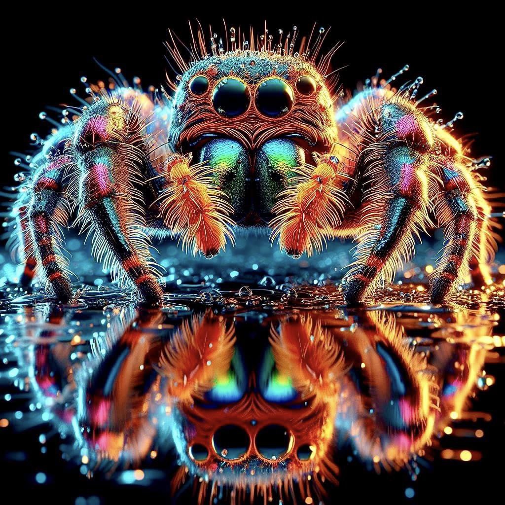 Промпт красочного беспозвоночного - Пример 4