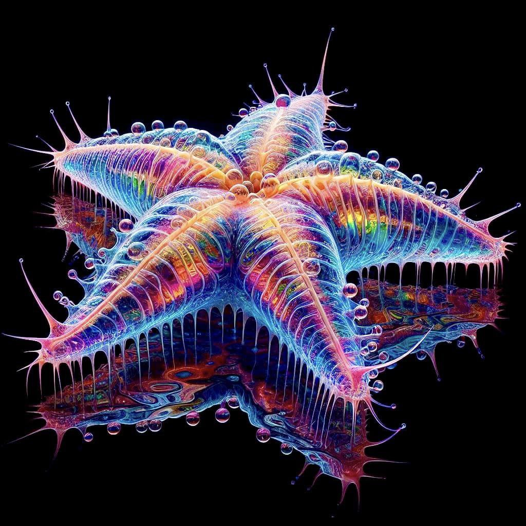 Промпт красочного беспозвоночного - Пример 3