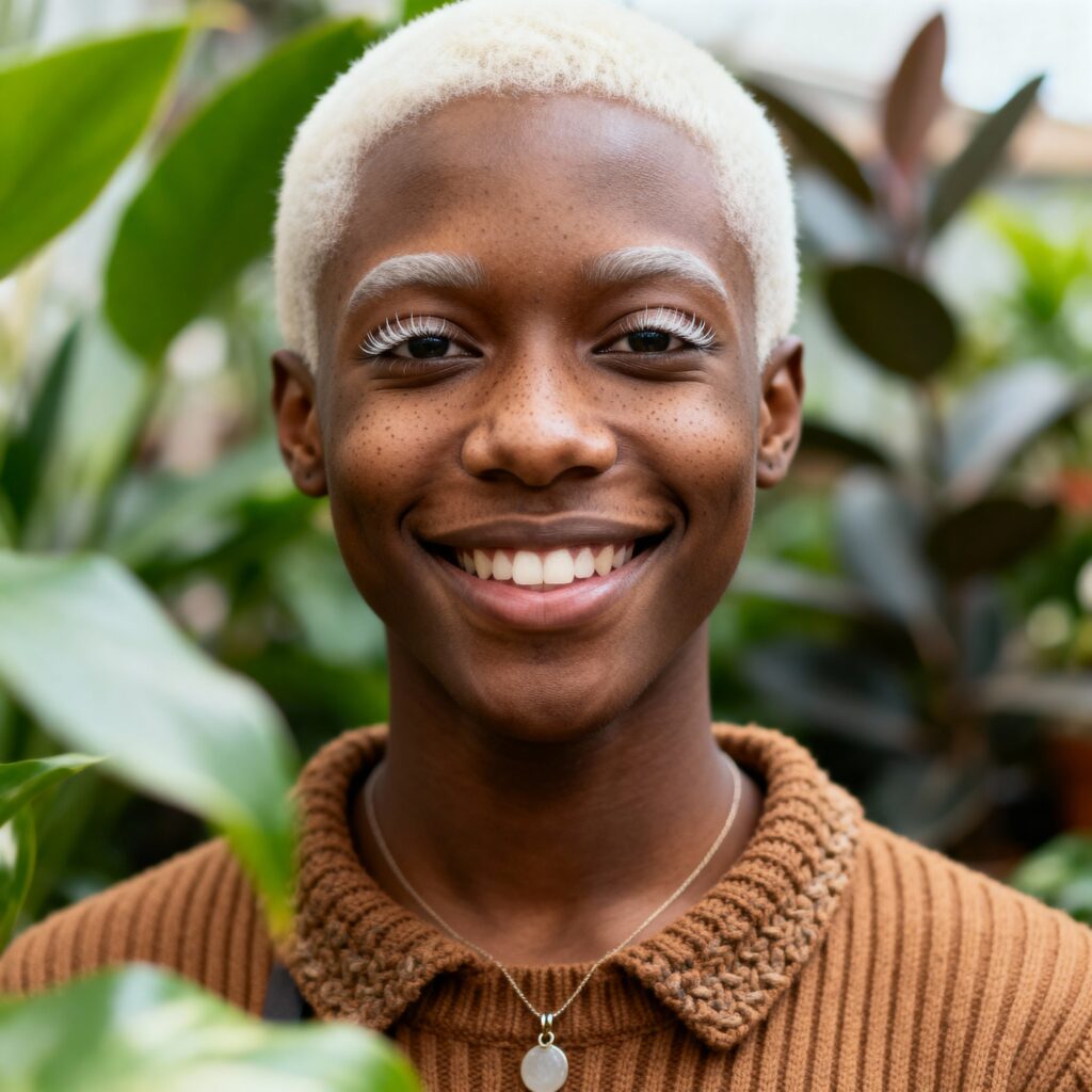 Plant-shop owner close-up headshot portrait - Пример 1