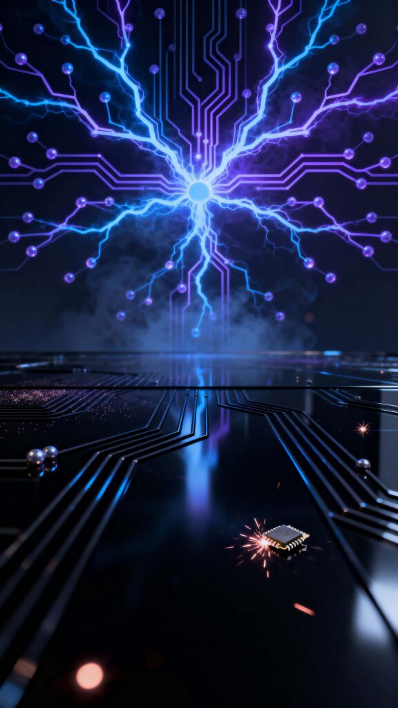 Plasma Fractal Web on Glass - Пример 1