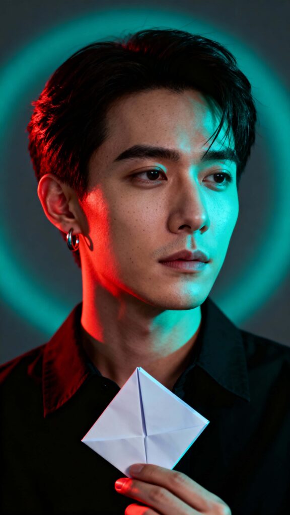 Portrait in Red and Teal Light - Пример 1