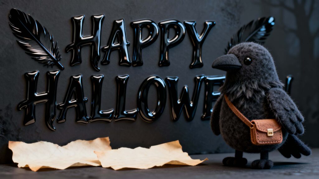Raised Lacquer ‘Happy Halloween’ Display - Пример 1