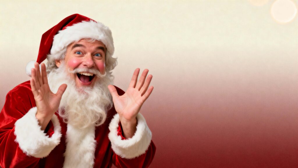 Santa chest-up holiday portrait - Пример 1