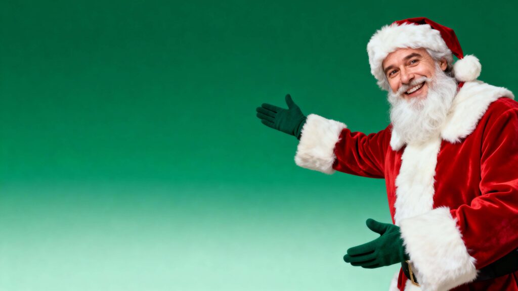 Santa inviting gesture portrait photograph - Пример 1