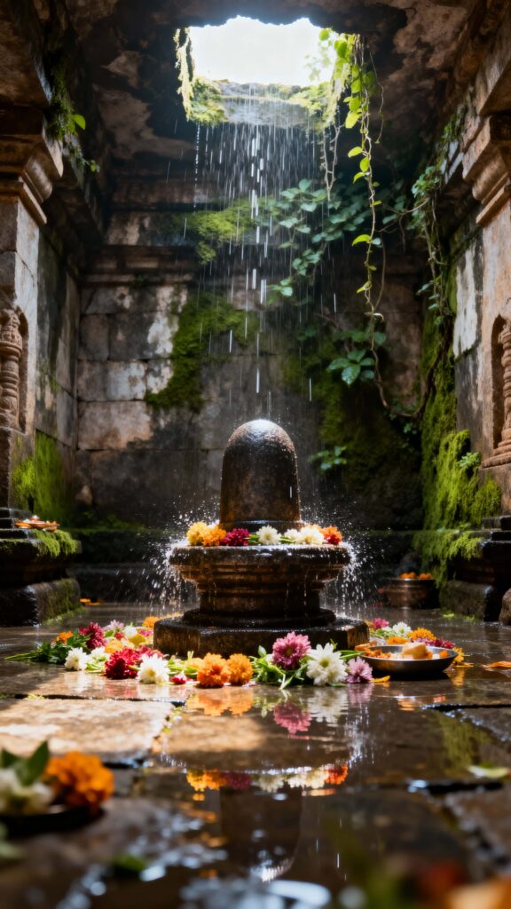 Shiva temple interior sacred scene - Пример 1