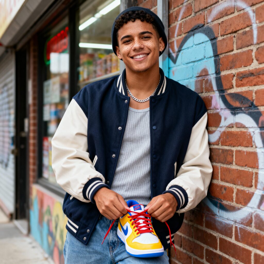 Sneaker Enthusiast in Bushwick Portrait - Пример 1