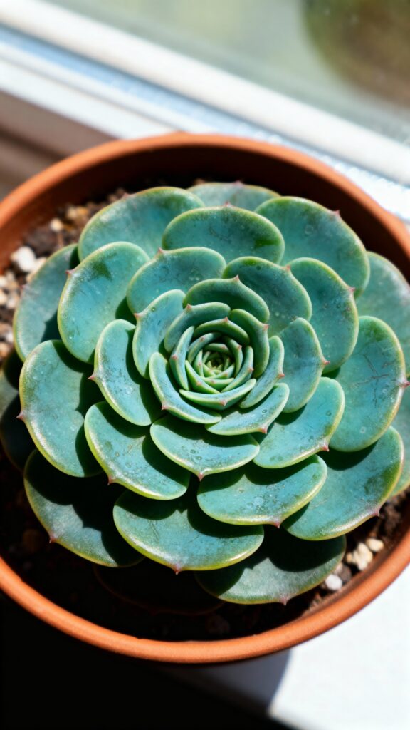 Succulent Fibonacci spiral close-up - Пример 1