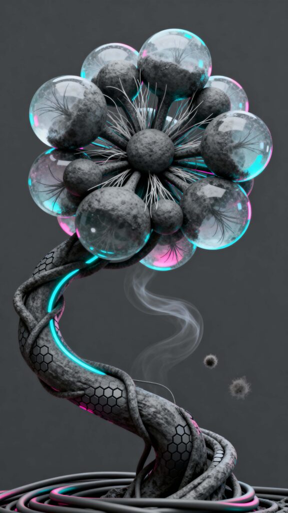 Techno-organic vine central bloom - Пример 1