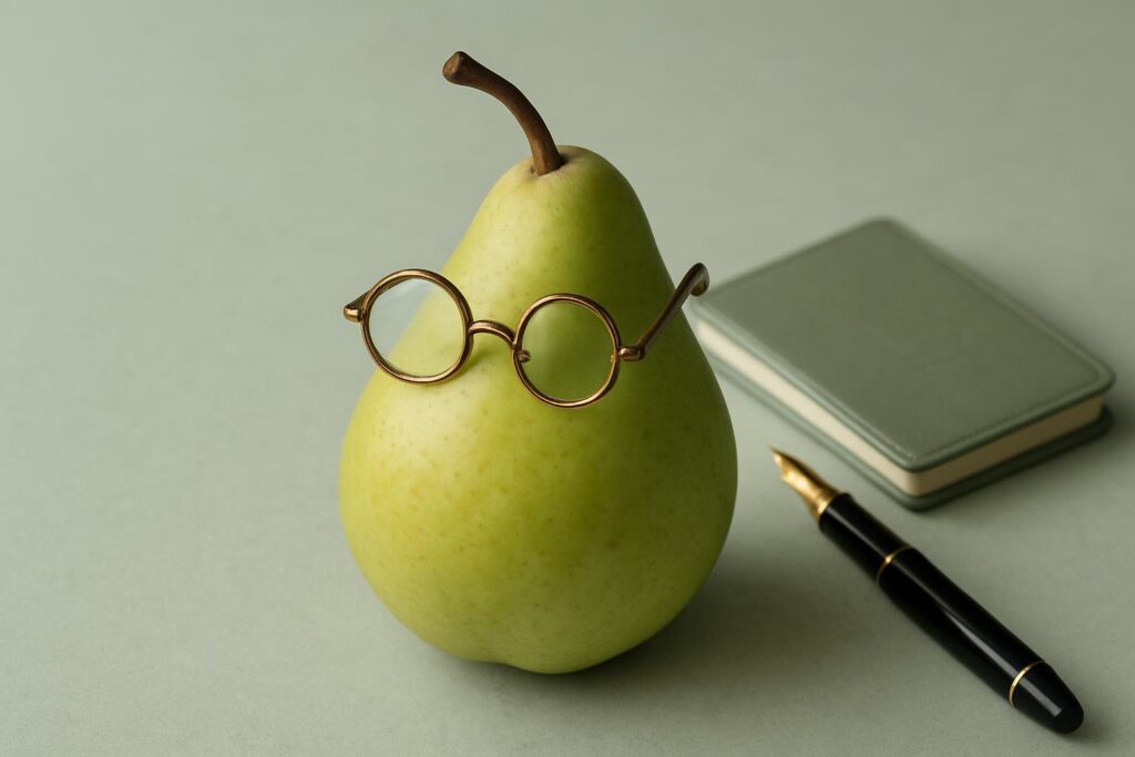 the lecturing pear in spectacles - Пример 1