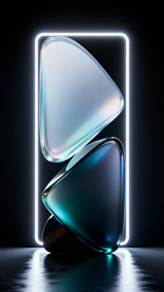 Translucent Glass-Edge Gradient Sculpture - Пример 1
